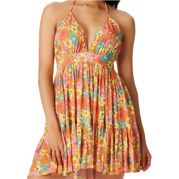 Jessica Simpson Other - Jessica Simpson Floral halter dress M